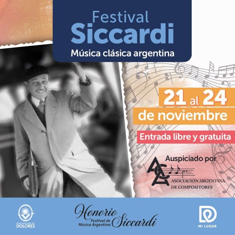 Dolores relanza el Festival Siccardi: música y cultura para fortalecer el sentido de pertenencia local