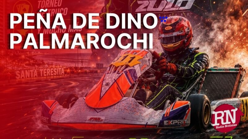 Se viene una gran peña en Santa Teresita para apoyar al joven piloto costero Dino Palmarochi